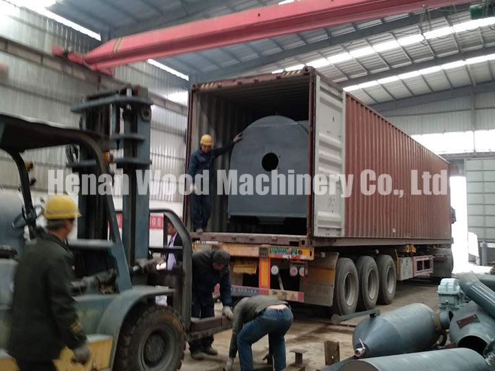WD-CF1000 continuous carbonization furnace was exported to Ghana
