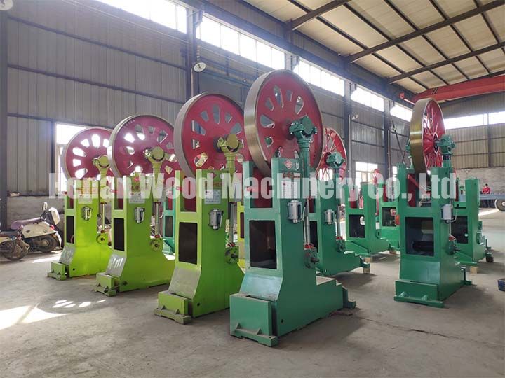 Vertical log band saws in our factory