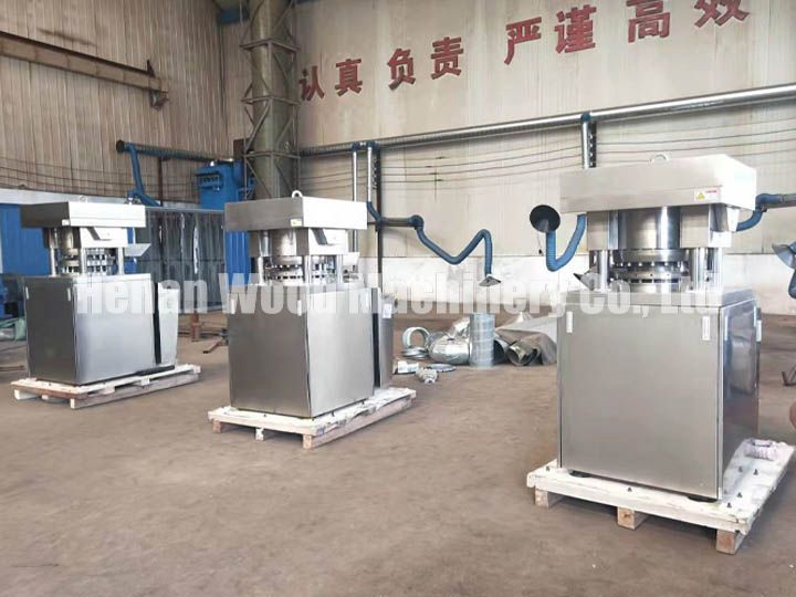 Rotary shisha charcoal making machines in our factory